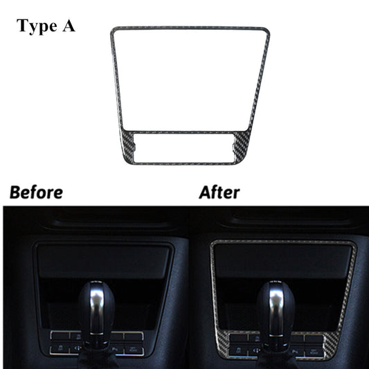 Carbon Fiber Central Console Surround Frame Trim for Volkswagen for Tiguan 2013-2017