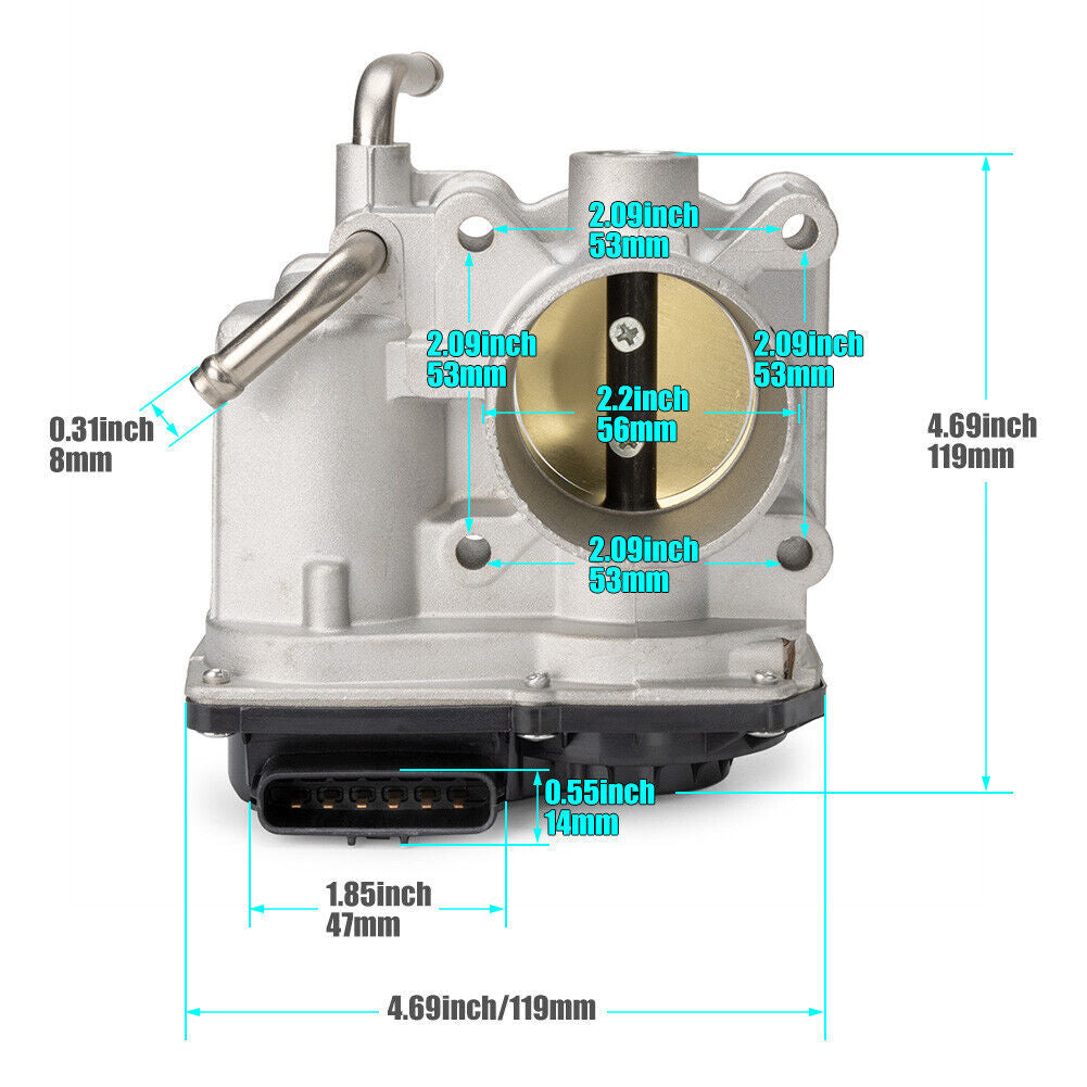 Throttle Body Fit for Toyota Yaris Base Sedan 4-Door 2006-2019 1.5L 22030-21030