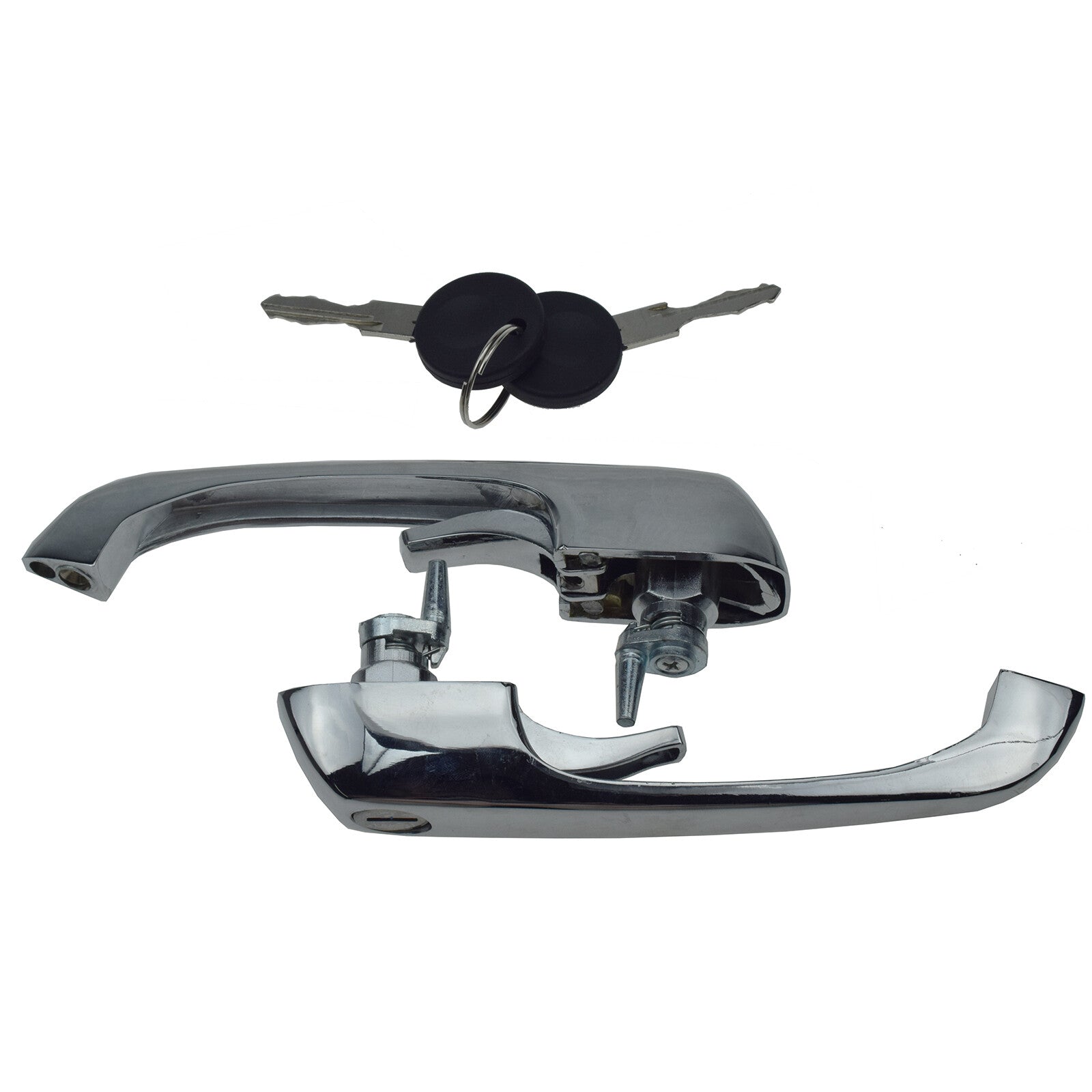 One pair of outer door handles with key 211837205N, suitable for Volkswagen Van Type 2 69-79.