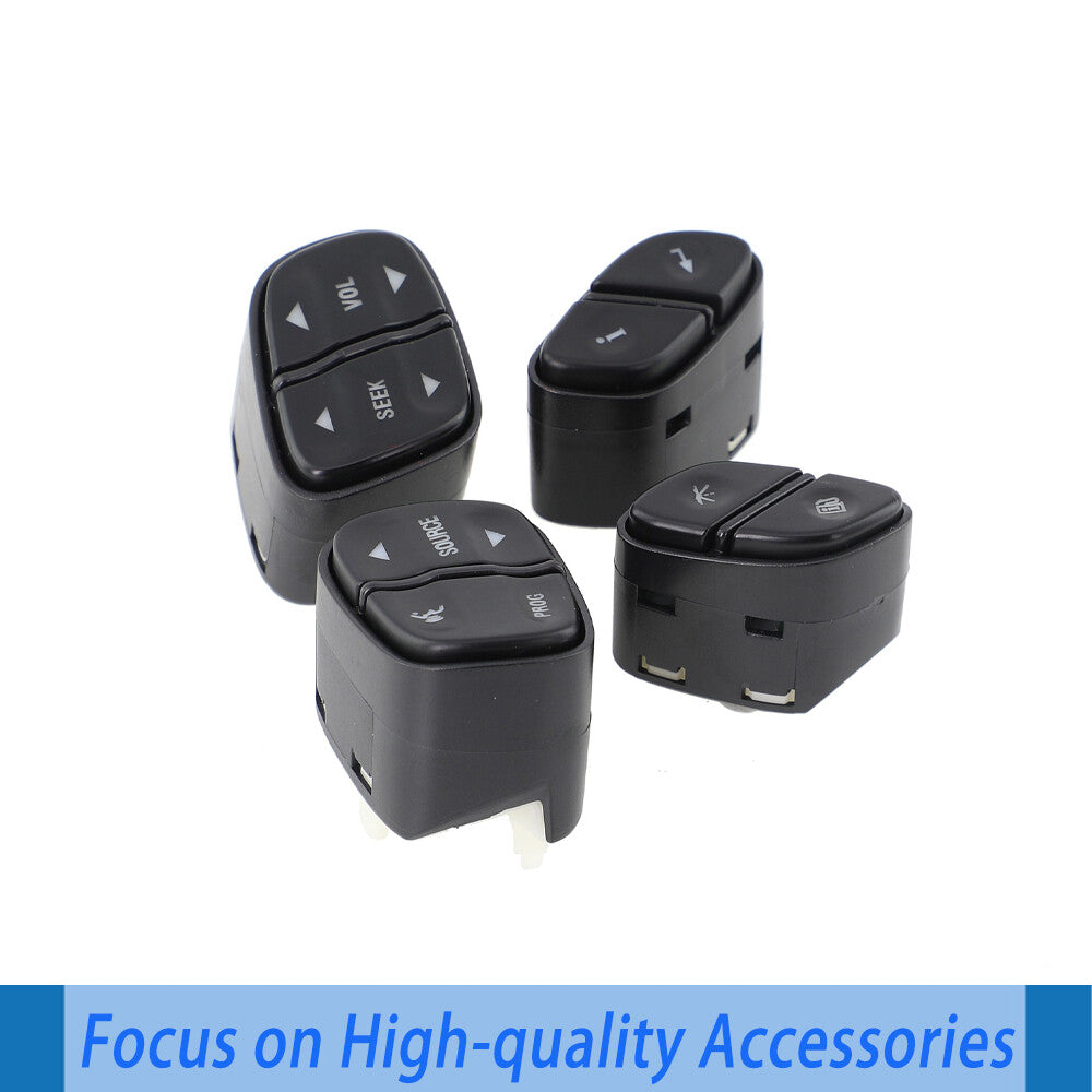 4PCS Steering Wheel Switch Control Buttons for GMC Silverado for Chevrolet for Sierra