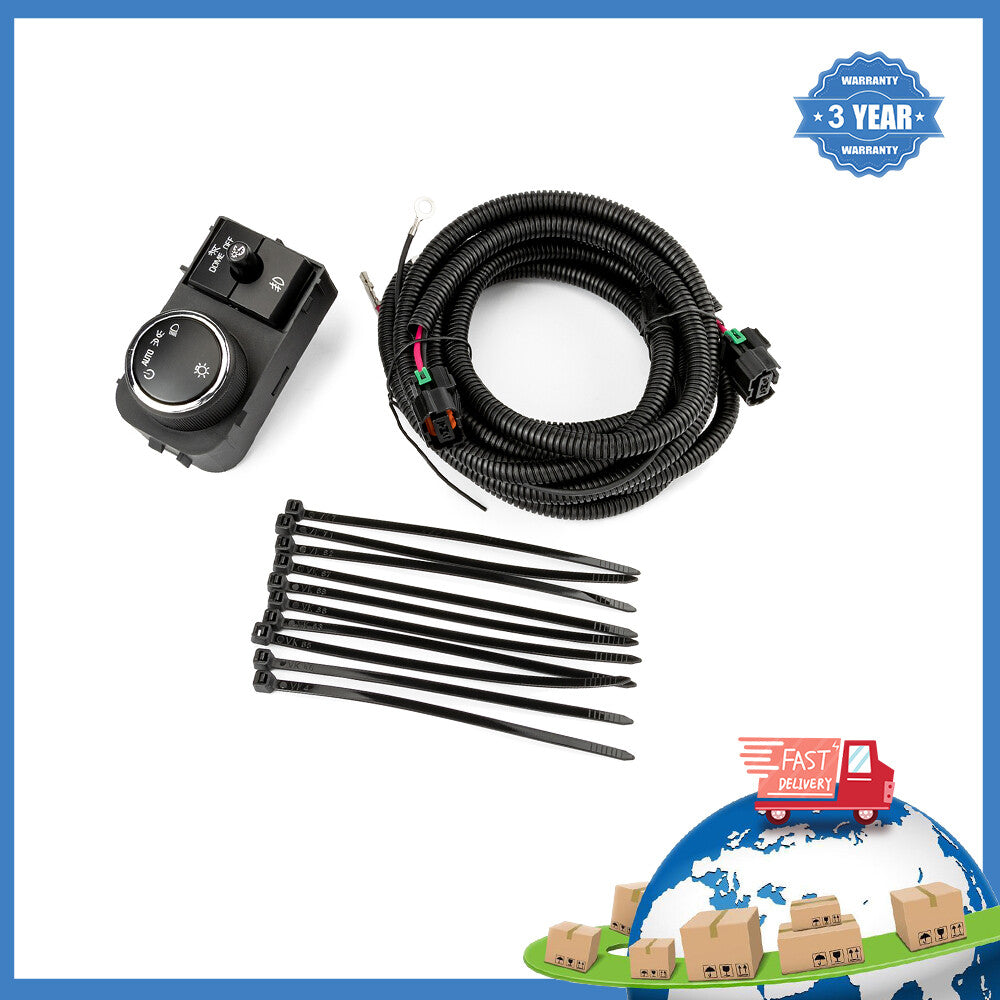 Fog Light Wiring Harness Switch Kit for Chevy Silverado 3500 for GMC for Sierra 07-14