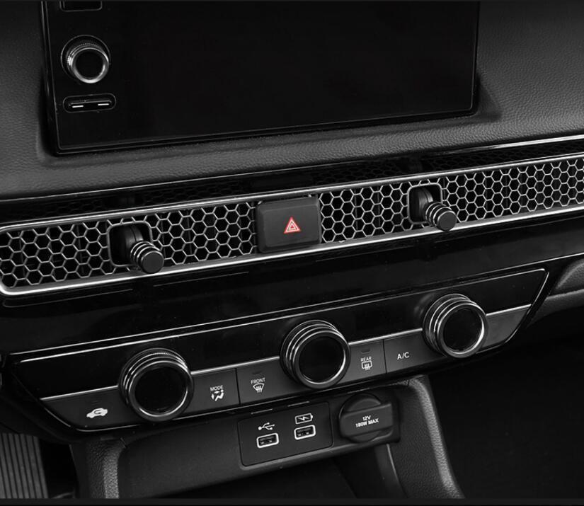 2023-24 for Honda CR-V CRV Black Inner Central Control Switch Knob Cover Trim 7P
