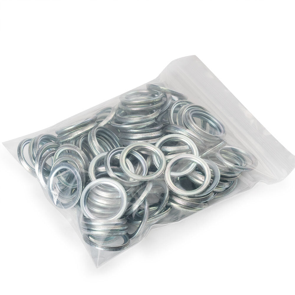 100Pcs Crushable Oil Drain Plug Gaskets for Mitsubishi MD050317 21513-21000
