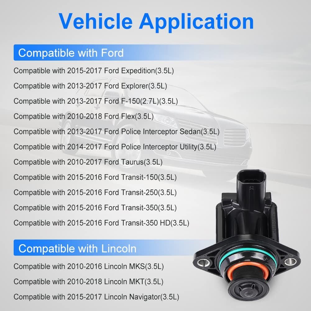 Turbocharger Diverter Boost Pressure Relief Valve For 13-17 for Ford F-150 2.7L 3.5L