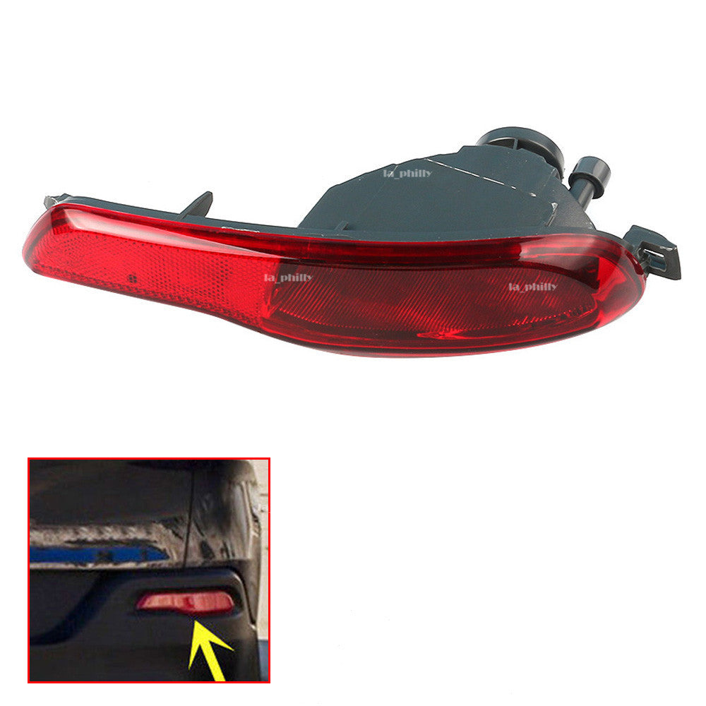 Right Red Rear Bumper Fog Light Lamp Reflector fit for Jeep Cherokee 2014-2018