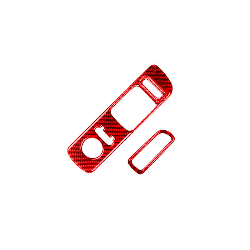 Red Carbon Fiber Window Switch Lift Panel Cover Trim for Honda S2000 2004-2009
