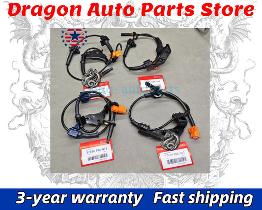 4PCS ABS Wheel Speed Sensor Front Rear Left Right for Honda CR-V 2002-2006