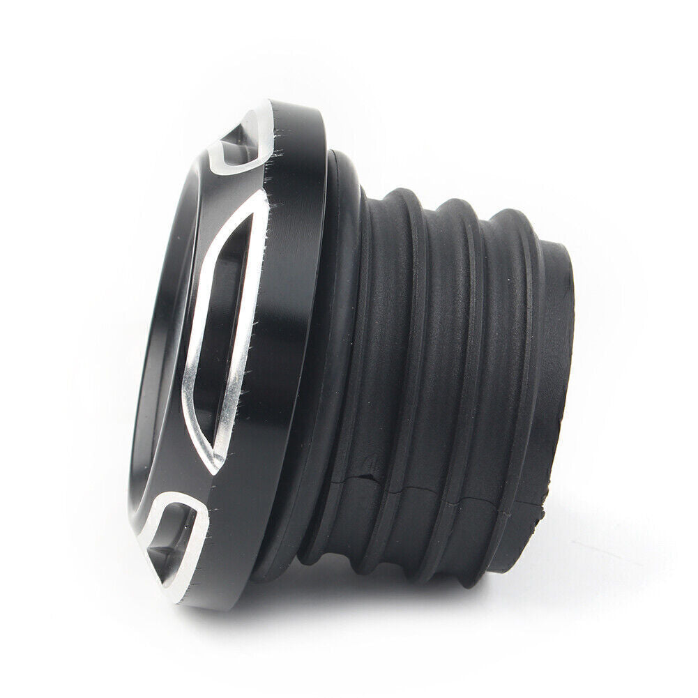 Cut Gas Cap Fuel Tank Right-hand Thread for Harley Dyna Softail Black cl