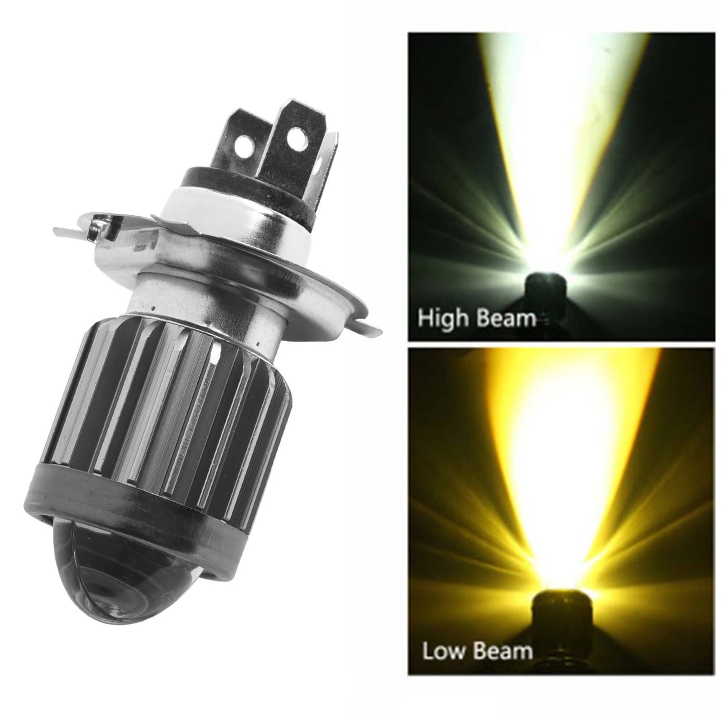 UV-resistant LED headlights and turn signals, waterproof and energy-saving.