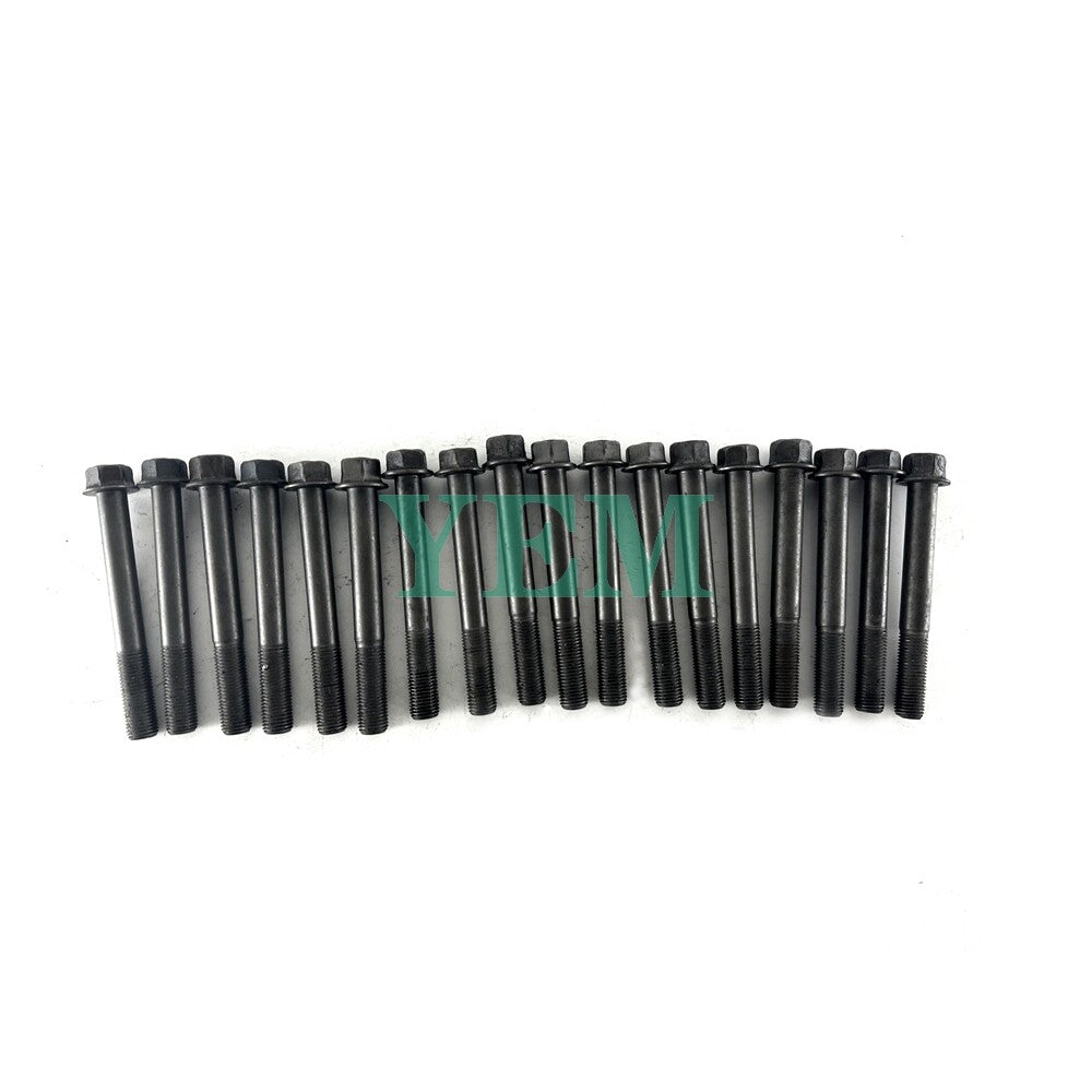 1 Set Engine Head Bolt 18pcs For Yanmar 4TNV82 Engine 4TNV82 Cylinder Head Bolt