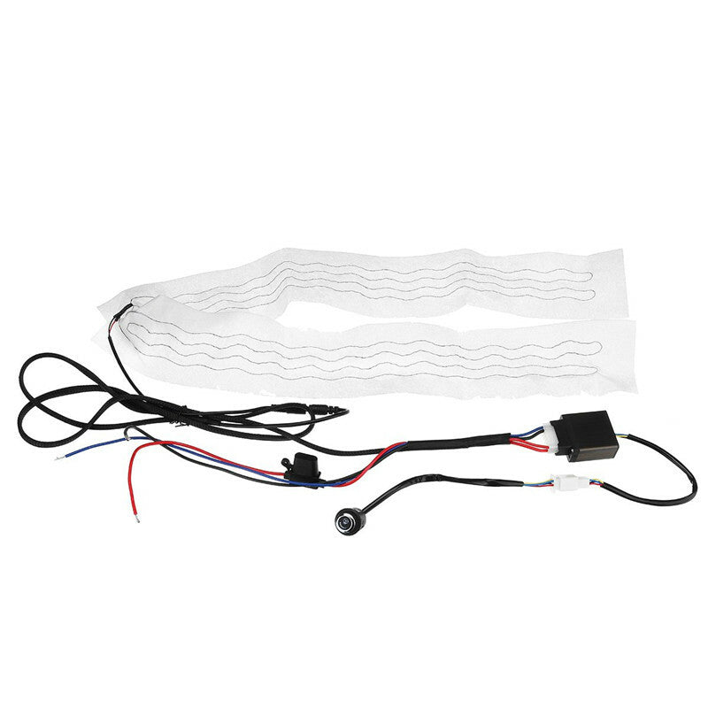 Universal Car 6 Gear LED Switc Steering Wheel Heating Winter Heated Flocking Pad