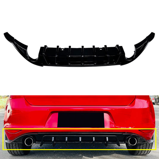 Rear Bumper Protector Spoiler Lip for VW for Golf 7 Standard GTD 2014-2017 2017