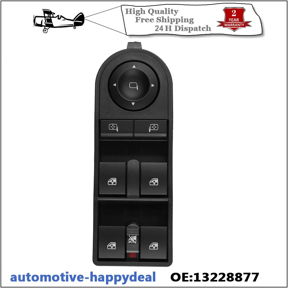for Vauxhall Astra H Zafira 13228877 Electric Window Master Control Switch
