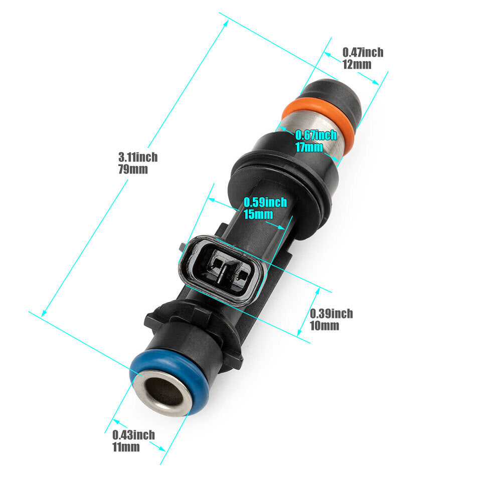 6-piece fuel injector kit 25313185 for 2002-04 for Chevrolet Blazer for GMC Envoy 4.2