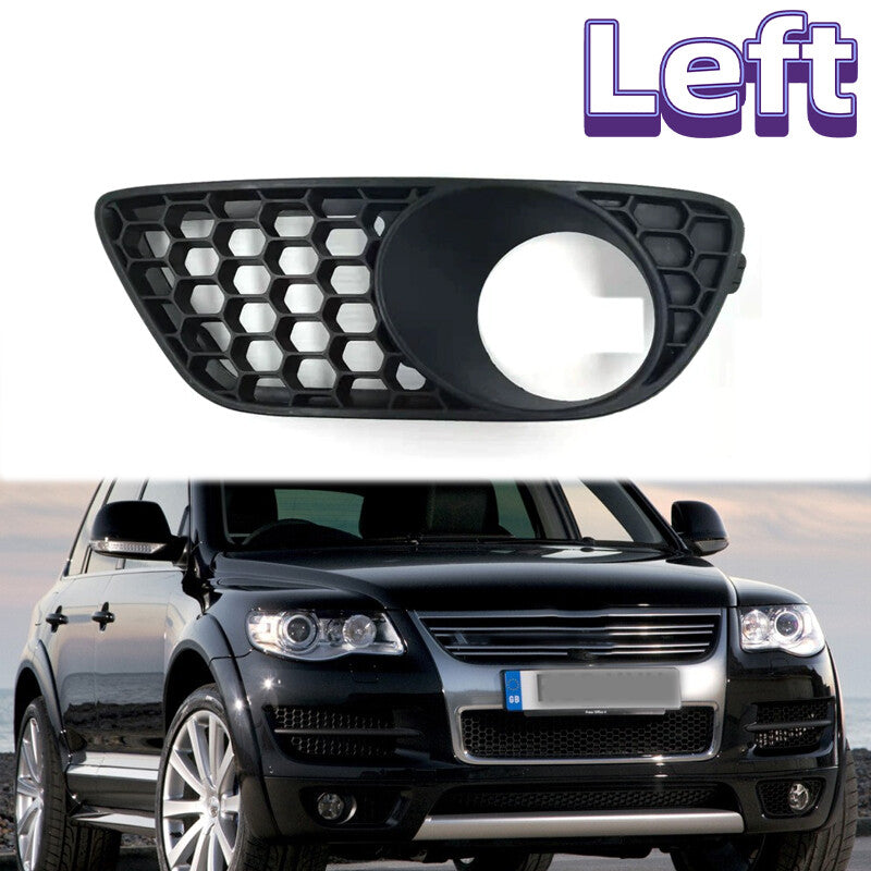 Left Front Bumper Fog Light Cover Grille Grill for VW Touareg Rline 2007-2010