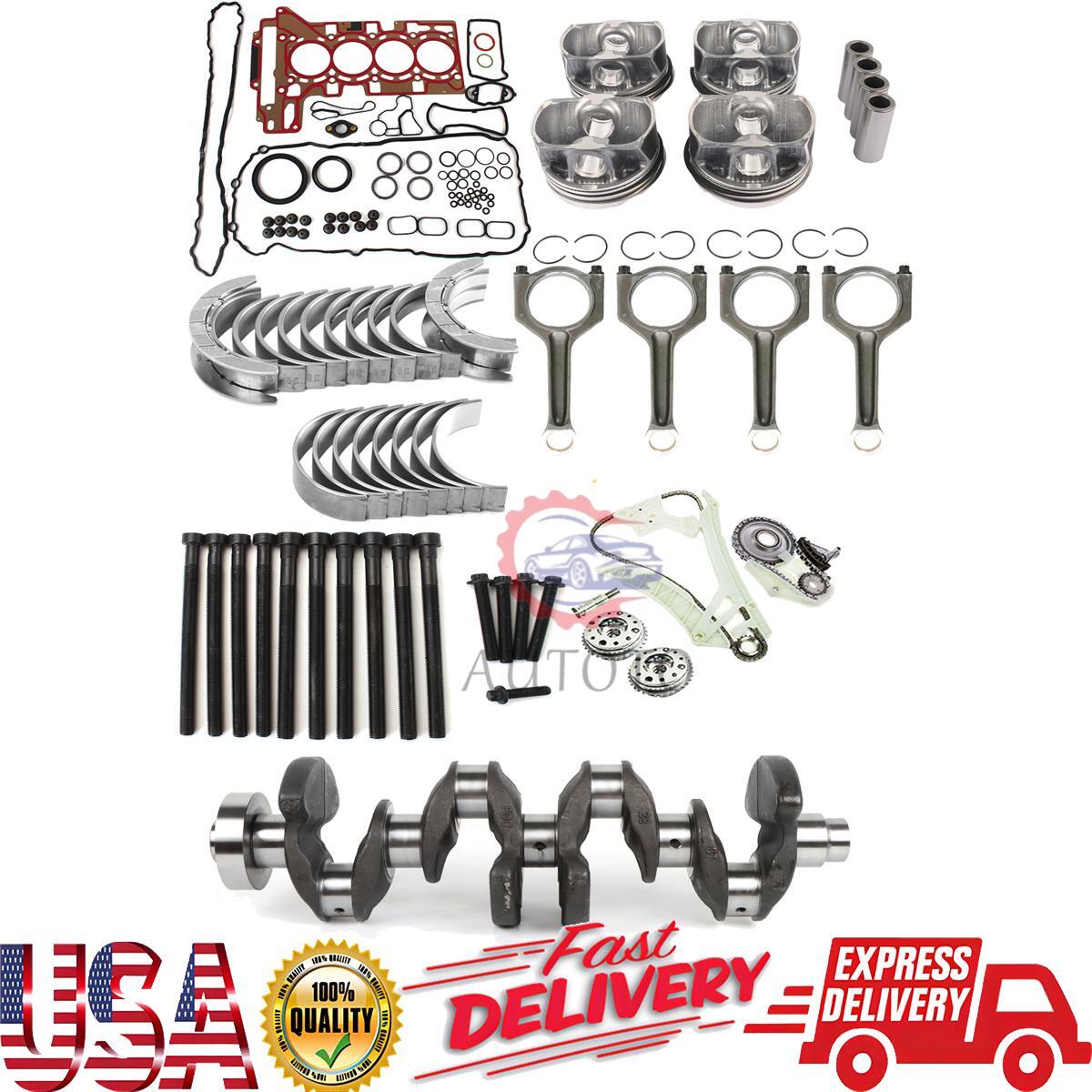 N20B20 2.0L Engine Rebuild Kit Timing Chain Kit Crankshaft 11217640165 for BMW