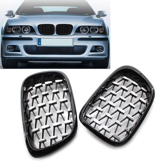 Front Kidney Grille Diamond Meteor Latest Style for BMW E39 5-Series 1999-2003