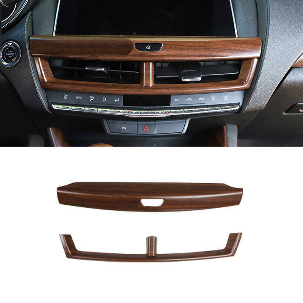 for Cadillac CT5 2020-2024 Matt Wood Grain Central Control Navigation Frame Trim