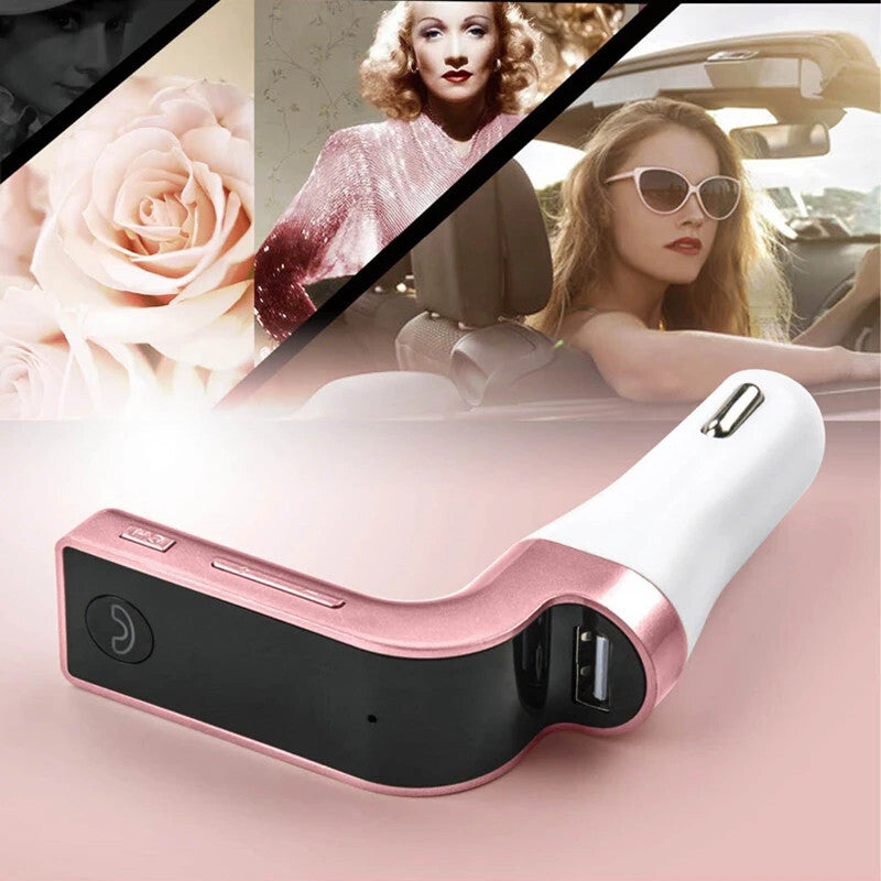 Car FM Transmitter Bluetooth Hands- Transmitter Radio MP3 Play Music Charger