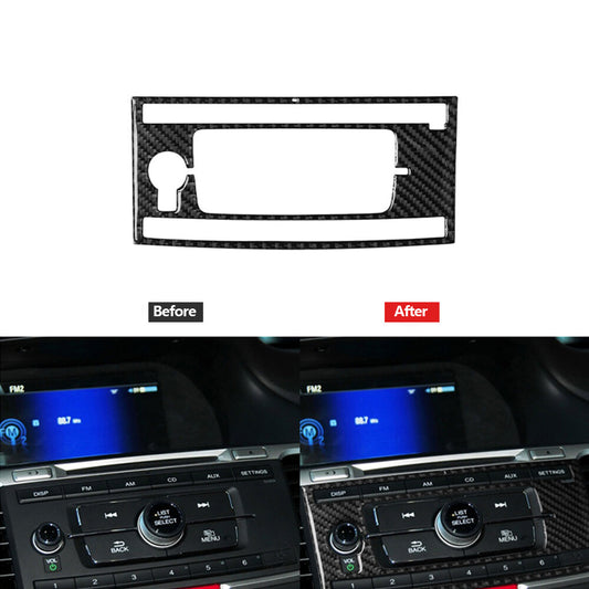 Carbon Fiber GPS Navigation Panel Trim Cover Type A for Honda Accord 2013-2017
