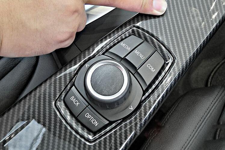 for BMW 3 4 Series GT 2013-2019 Carbon Fiber Console Switch Button Cover Frame