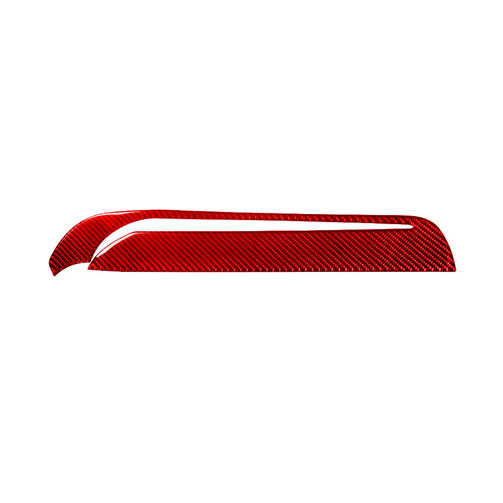 Red Carbon Fiber Interior Above Glove Box Cover Trim for Dodge Durango 2014-2020