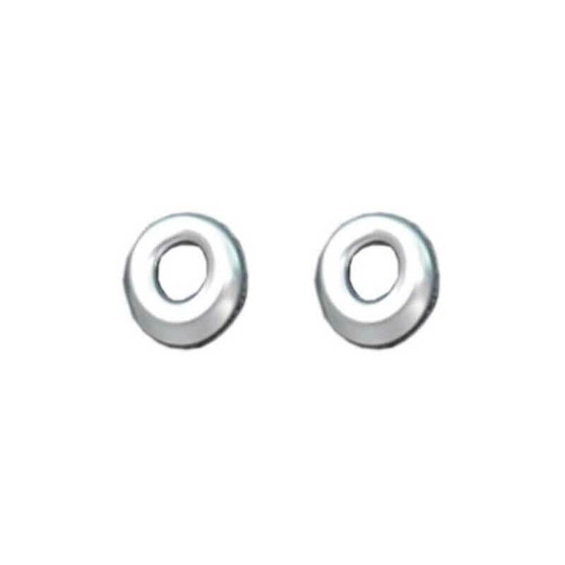 for Ford for Mustang 2015-2022 Silver Steel Inner Door Lock Down Bolt Ring Trim 2PCS