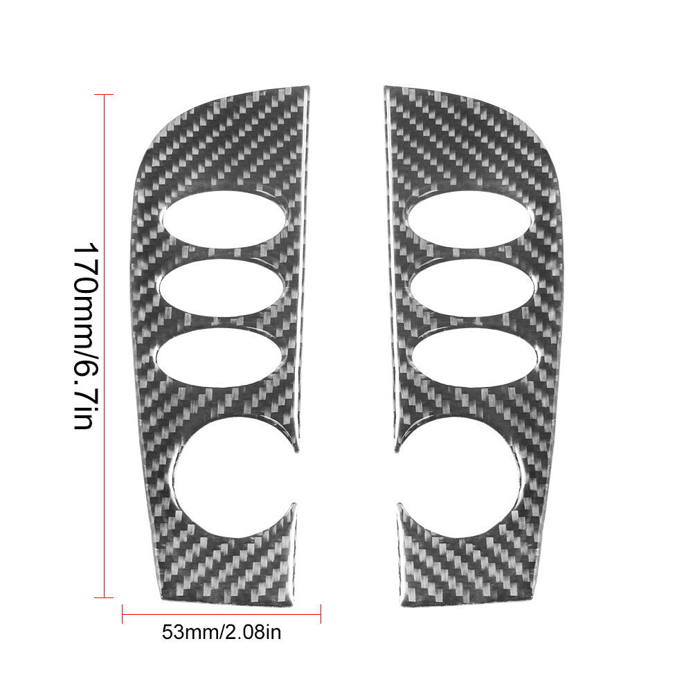 2x carbon fiber radio console bezel for Porsche /996 1998-2004