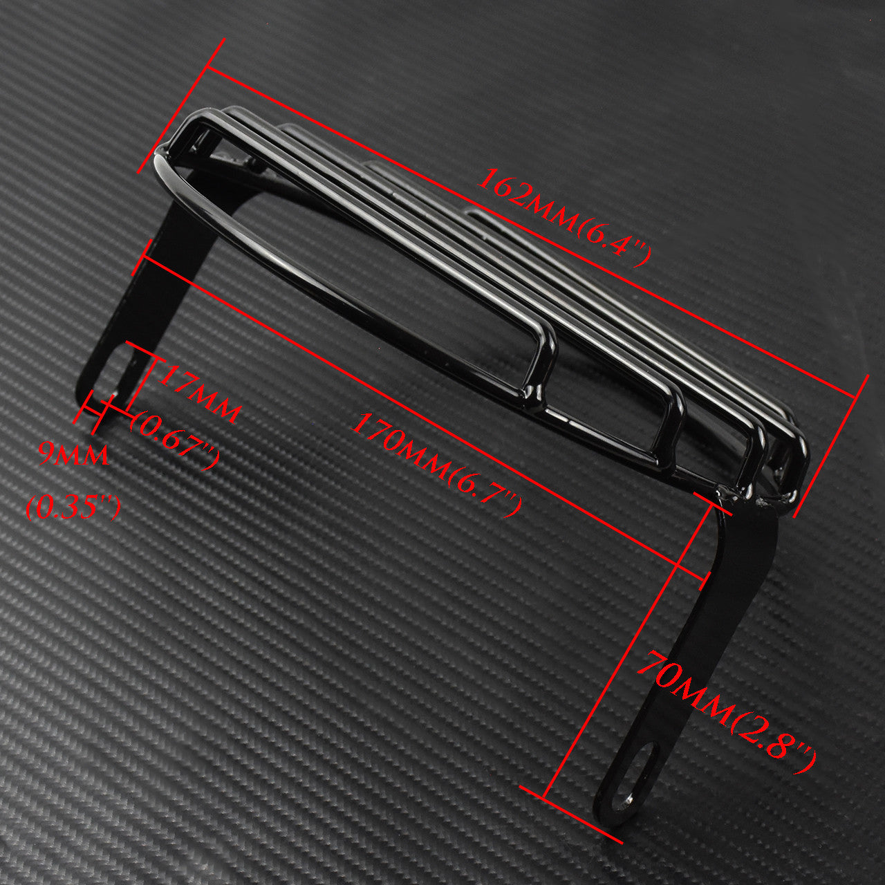 6.5 Headlight Stripe Grill Mesh Lattice Grid Black Side Mount Fit for Yamaha