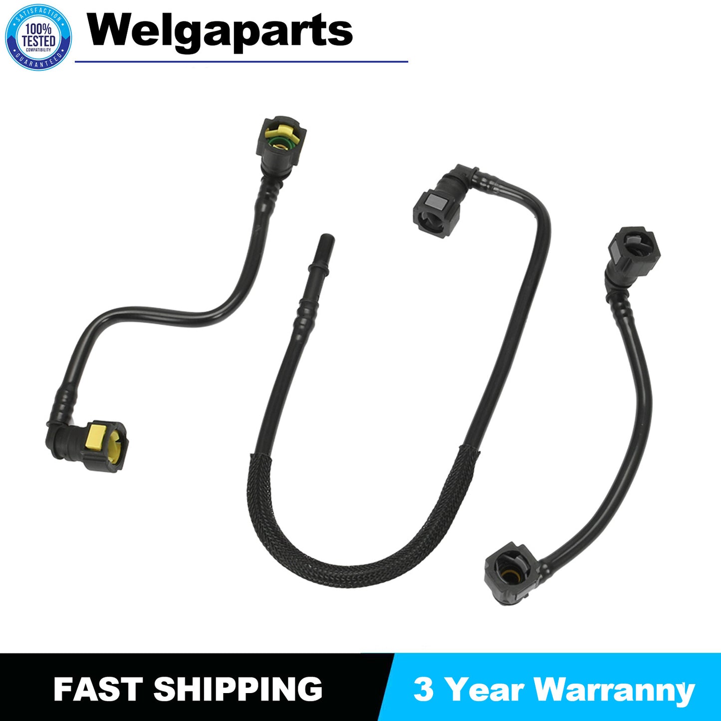 3PCS New Fuel Line Hose Kit 1634702864 for MERCEDES-BENZ ML350 ML430 ML55 AMG