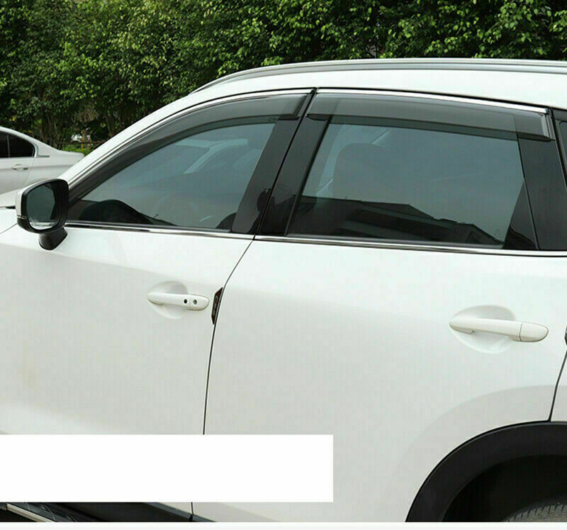 for Mazda CX-5 CX5 2017-2021 Window Visor Vent Sun Shade Rain Guard Visor Trim4