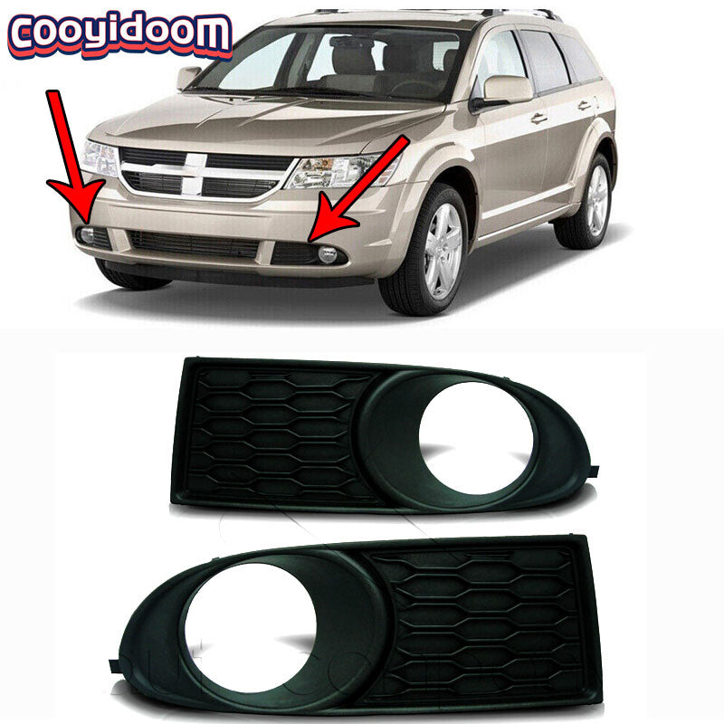 For 2014 2015 2016 2017 2018 for Dodge Journey Replacement Fog Lamps Bezel