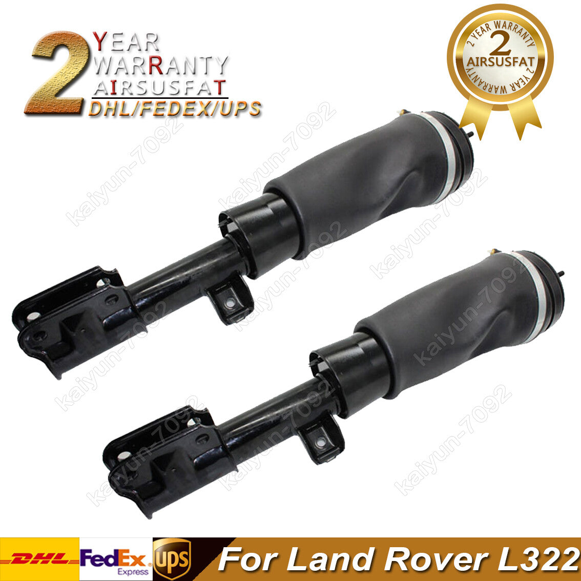 2x for Land Rover L322 Front Left Right Air Suspension Shocks w/ ADS L2023567