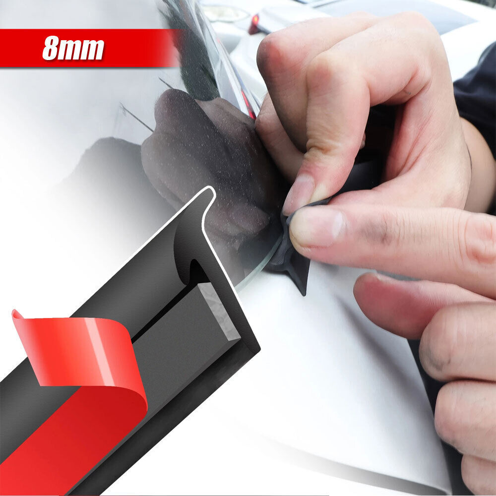 16.5ft Rubber T Shaped for Benz Car Door Headlight Seal Strip Edge Moulding Trim