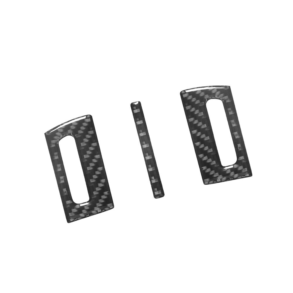 3Pcs Carbon Fiber Center Air Vent Cover Trim For Land for Range Rover Sport 2014-17