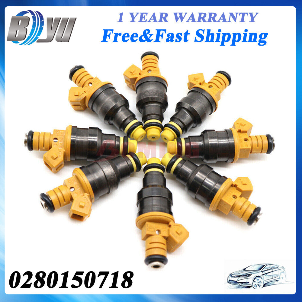 8PCS Fuel Injectors For 0280150718 for Ford F150 F250 F350 93-03 4.6L 5.0L 5.4L 5.8L