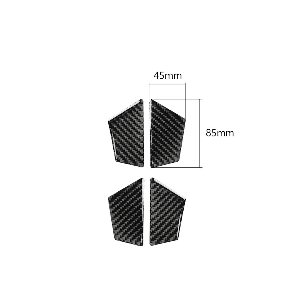 Carbon fiber interior door bowls trim for Audi A6 2012-2018