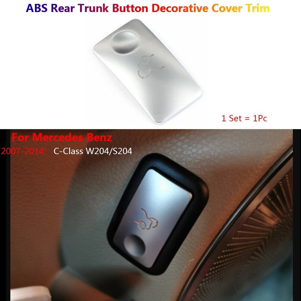 for Mercedes-Benz C W204 Car Interior Rear Trunk Switch Cover Trim Accessories