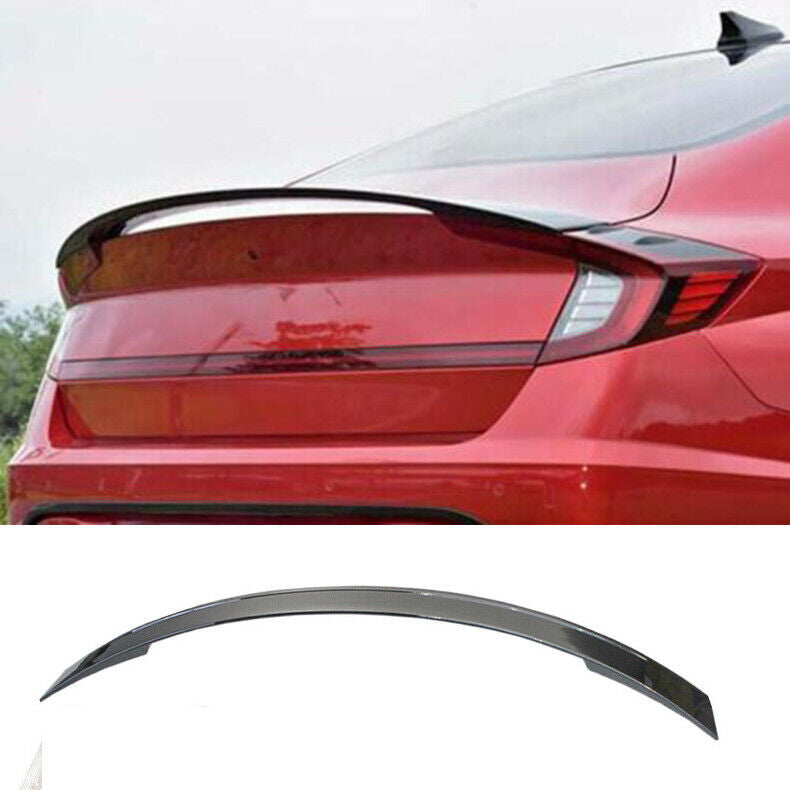 for Hyundai Sonata 2020-23 Black Sport Style Rear Trunk Spoiler Lip Tail Wing 1x