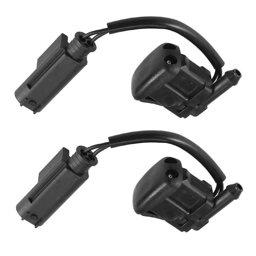 Pair Windshield Heated Washer Sprayer Nozzle for 5 Series E39 525 528 530 540 M5