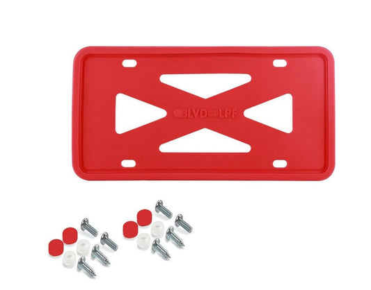 1 piece of red silicone car license plate frame cover for trunk suitable for BMW