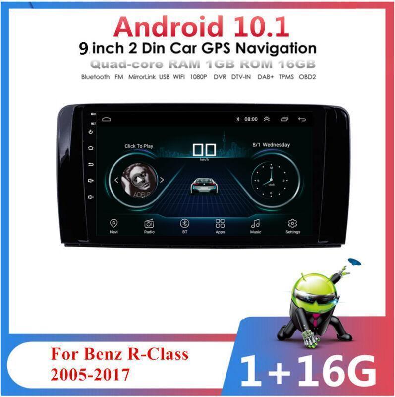 Radio 9 Android 10.1 Stereo GPS Navigation for Mercedes-Benz R-Class W251 05-17