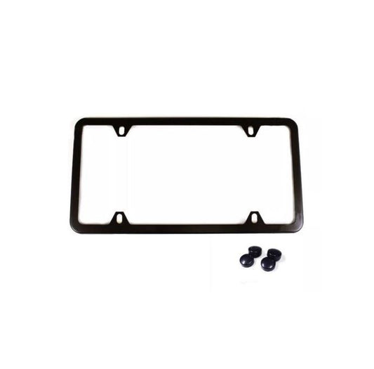 1 piece car license plate frame cover cap, trunk 4-hole black, suitable  for ford  .