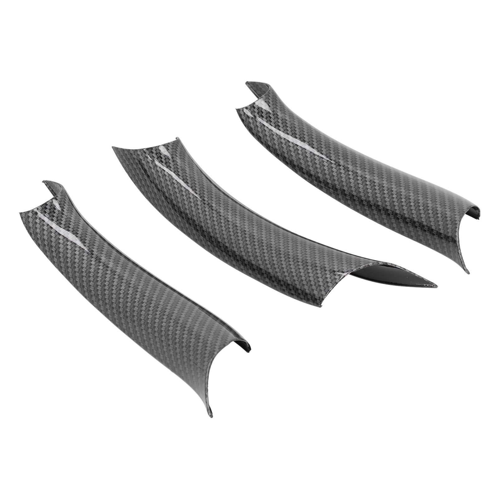 3PCS New Interior Door Handle Cover Carbon Fiber Style For X5 X6 F15 F16 F85 F86