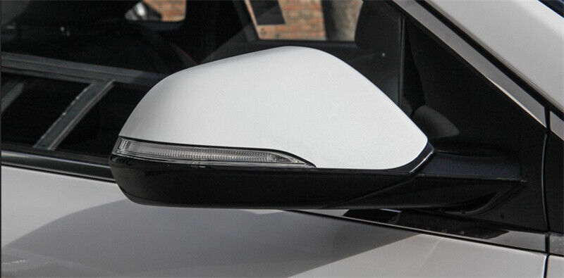 White RH Rearview Door Mirror Cap Shell Cover for Hyundai Sonata 9th 2015-2019