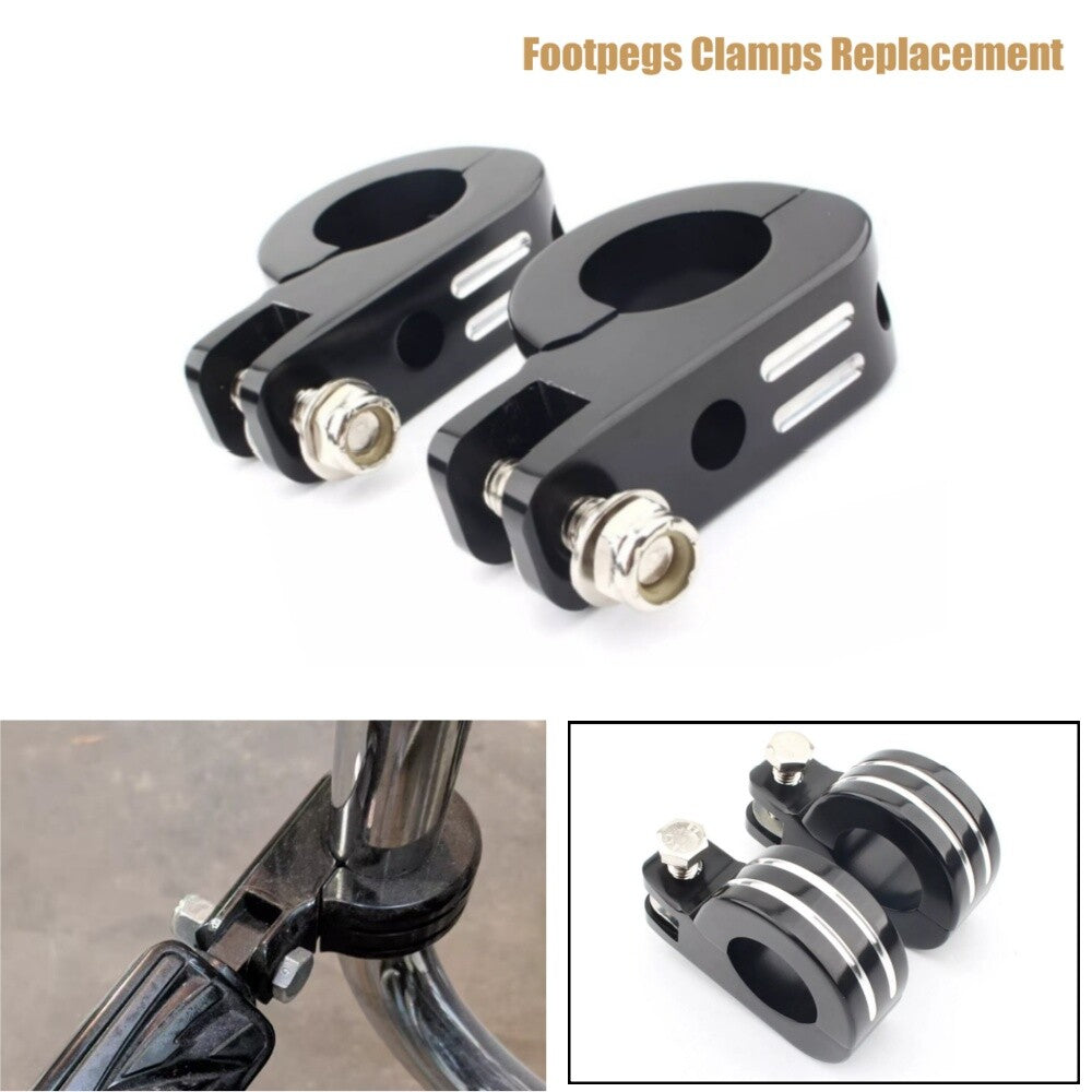 Motorcycle 32mm Engine Guard Foot Pegs Mount Clamp for Harley for Honda Universal