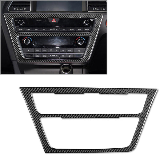 Central Console AC Switch Panel Cover Trim Black Fit for Hyundai Sonata 9th 2015-19