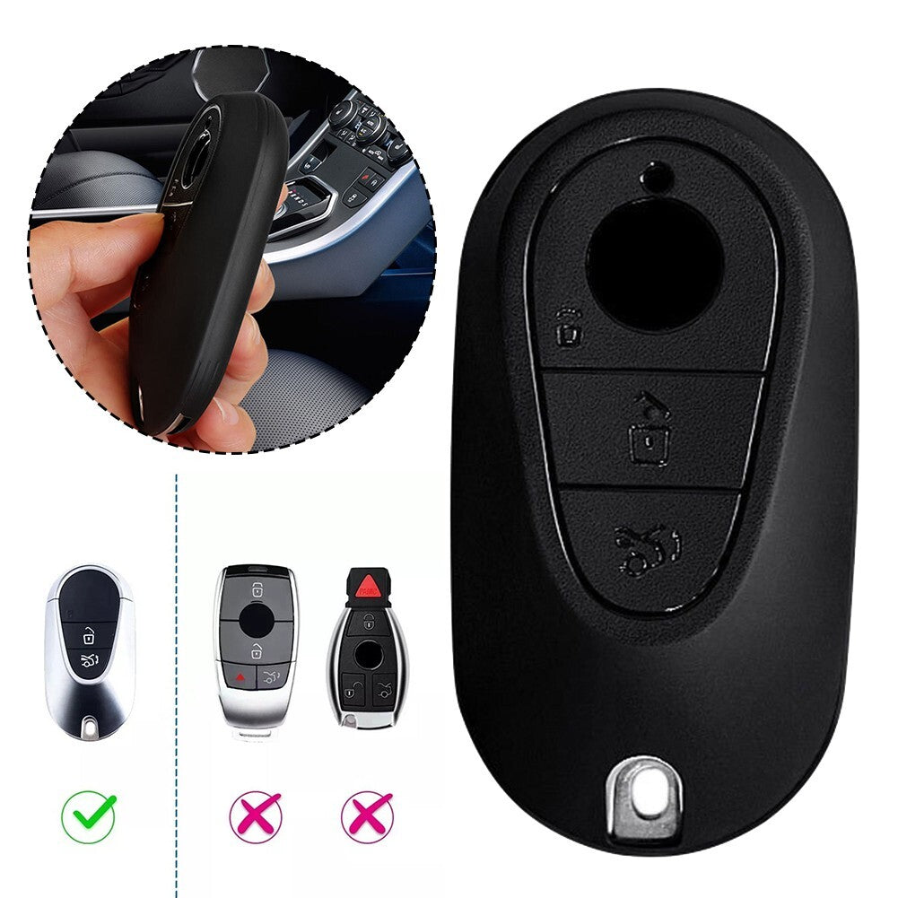Matte Black Key Fob Cover Case for Mercedes W206 W214 W223 X254 Full Protection
