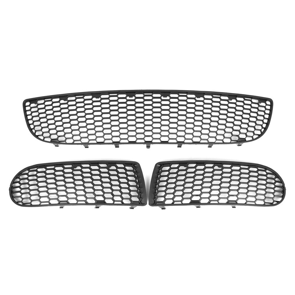 Front Bumper Center Grille Fog Light Grill Set Fit for Volkswagen Beetle 2005-2010