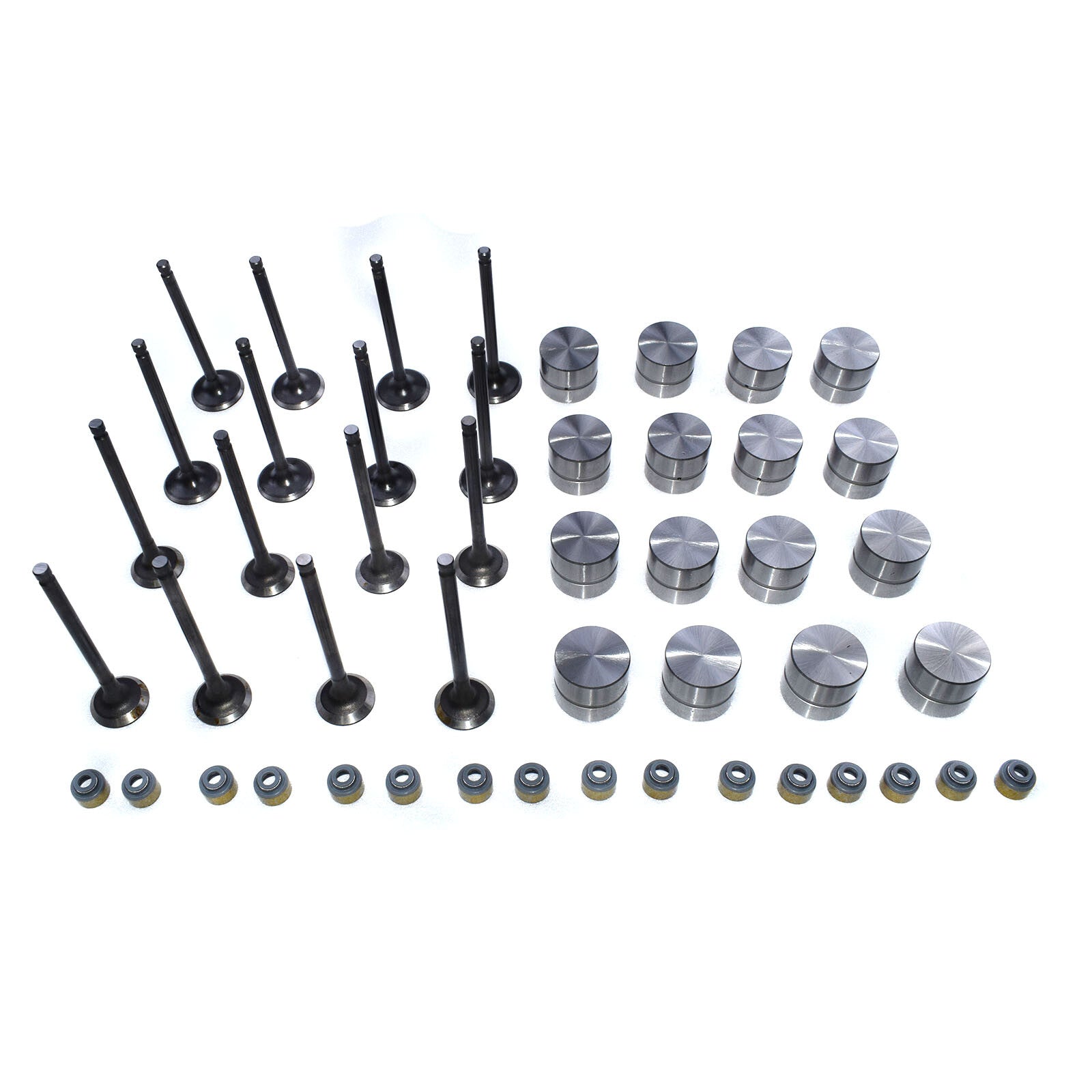for Hyundai for Kia Intake and Exhaust Valve and Stem Seals and Hydraulic Lifter Kit